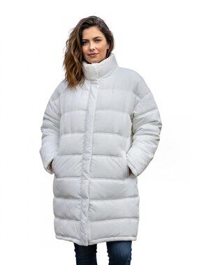 Thread & Supply Ivory Puffy Down Jacket, Ivory, Women's Size Medium NWOT